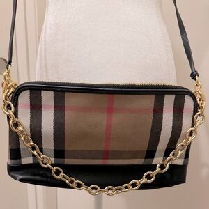 ❌SOLD❌ EUC Authentic Burberry Abingdon Crossbody Chain Clutch